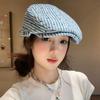 Y2k Stripped Berets Vintage Painter Cap Japanese Polka Dot Beret  Streetwear