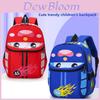 Cartoon Car Kids Backpack With Breathable Nylon For Preschool Boys And Girls