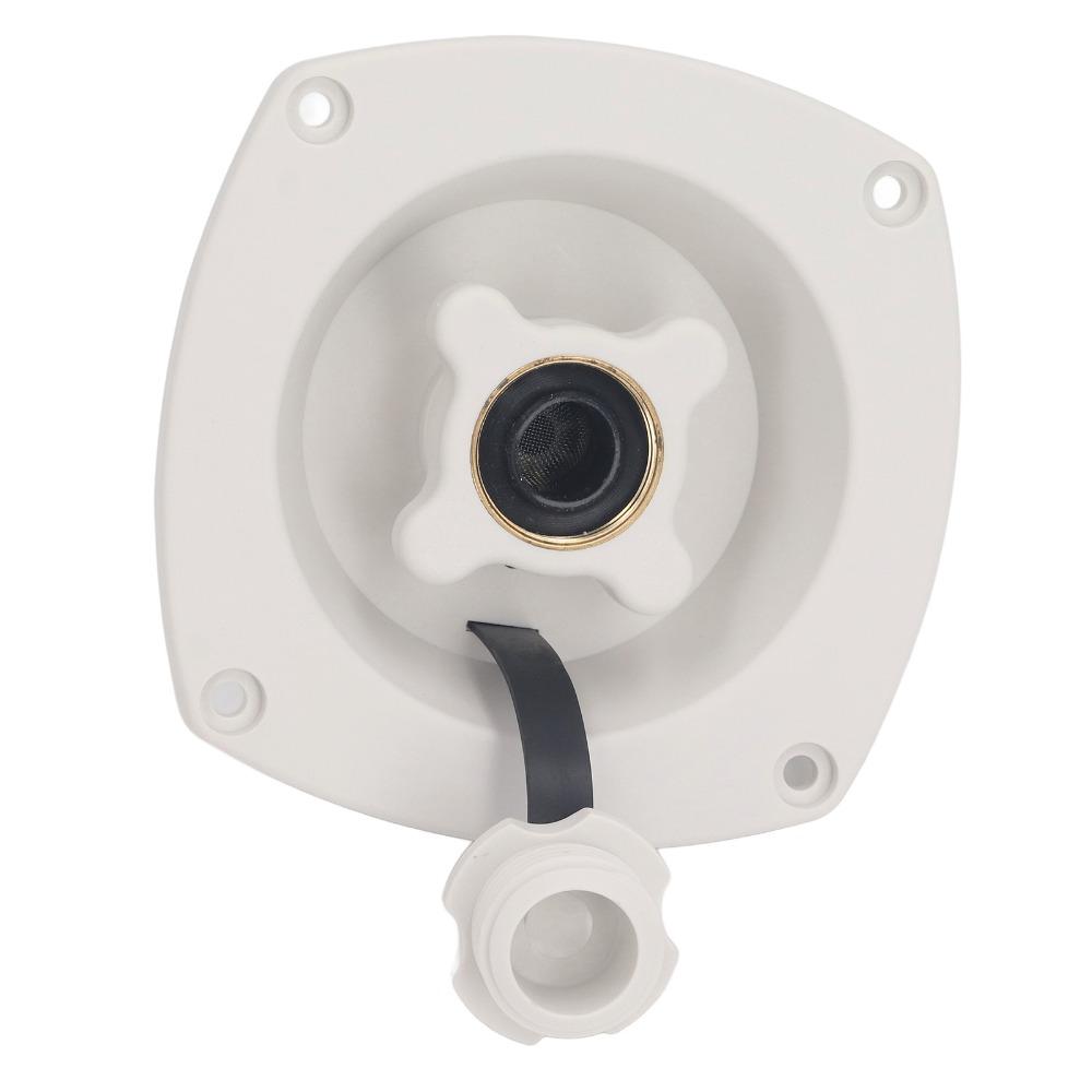 White Wall Mount Filler Regulator Built in Valve Fresh Water Injection Port  Camper