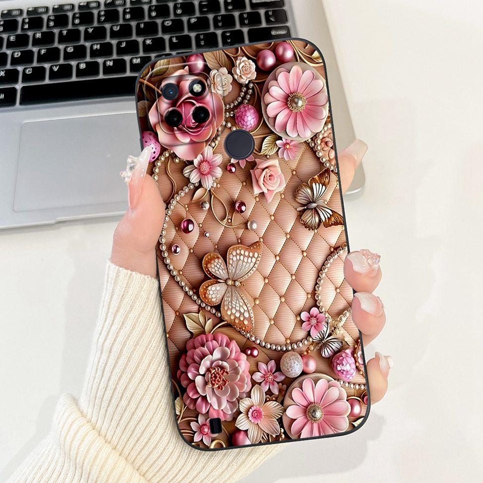 For Realme C21Y RMX3261 RMX3263 C25Y RMX3269 Cover For Realme C21Y Case Cute Cat Funny Cool Fashion Silicone Shockproof Bumper