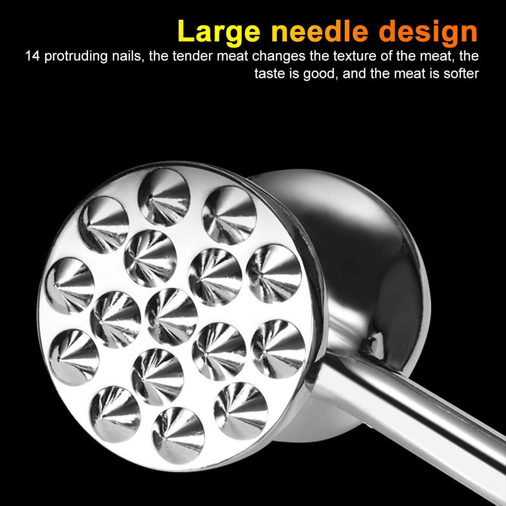 Meat Tenderizer Creative Stainless Steel Manual Steak Beef Soften Pestle Pork Chicken Hammer Kitchen Mallet Kitchen Gadget