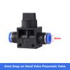 2pcs 6mm 8mm Tube Outer Diameter Pneumatic Flow Control Valve Fitting Manual Valve Garden Irrigation Hose Adapter Push Fitting