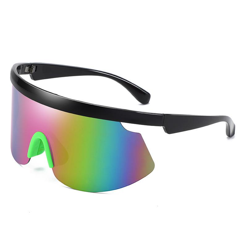 New Cycling Glasses, Unisex, Windproof, UV-resistant, Large Frame, Integrated Sunglasses, Trendy and Stylish