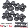 15SizeX2 Ball Joint Boot with Fasten Cable Tie Wrap Glove Suspension Steering Dust Cover Track End Rod Linkage Joints Boots Replacement