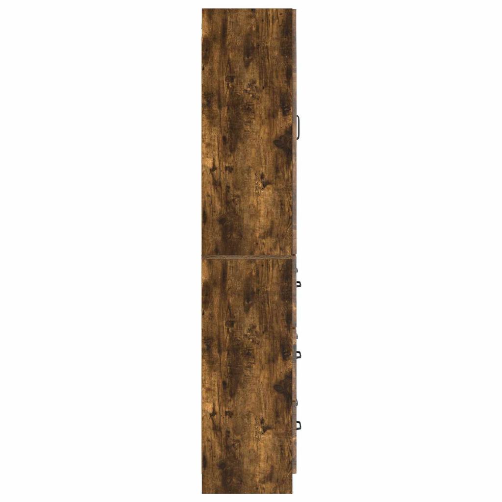 2 Piece Cabinet Set Smoked Oak 66 x 34.5 x 87 cm
