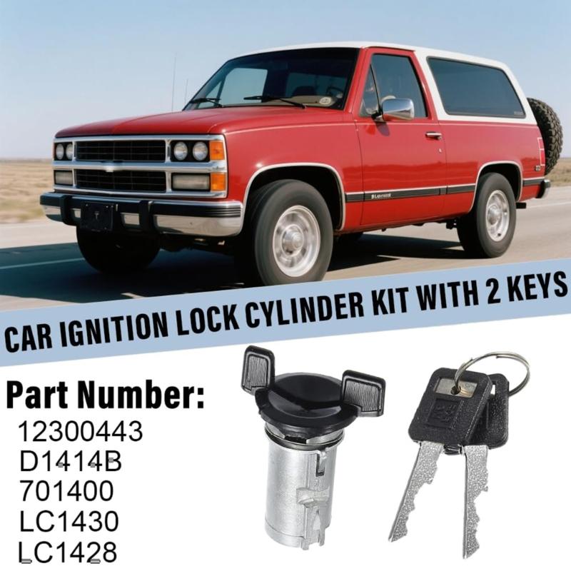Ignition Switches Door Lock Cylinder 924-791 12300443 D1414B 701400 for 1987-1993 Auto Accessories Easy Installation