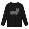 Corgi Floral T Shirt for Dog Moms Royal Design Lovers Pet Present Birthday Valentines Day Cute vintage Washed streetwear