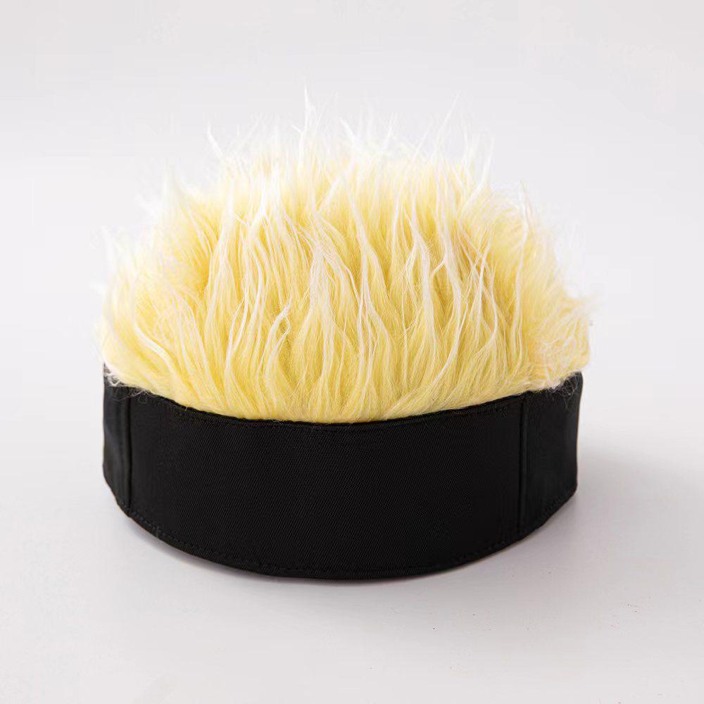 Vintage Hip-Hop Brimless Wig Hat: Retro Melon Skin Design