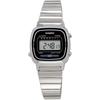 Casio LA670WD-1 Women's Digital Watch Silver Black Stainless Steel Design