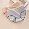 Women's Pure Cotton Underwear All Cotton Antibacterial Crotch Mid Waist Briefs Breathable Triangle Panties