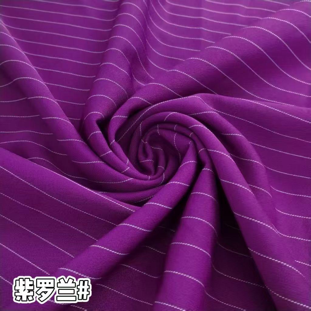Klassischer Streifenanzugstoff Knitterfest pro Meter für Hosen Röcke Uniformen DIY Nähstoff Hängend Elastizität Weiß Rot