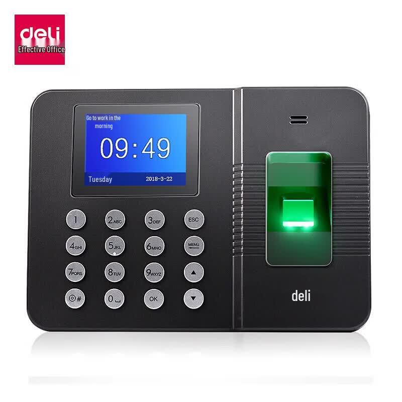 Deli 3960Z Fingerprint Time Attendance Machine CN plug (adapter included)