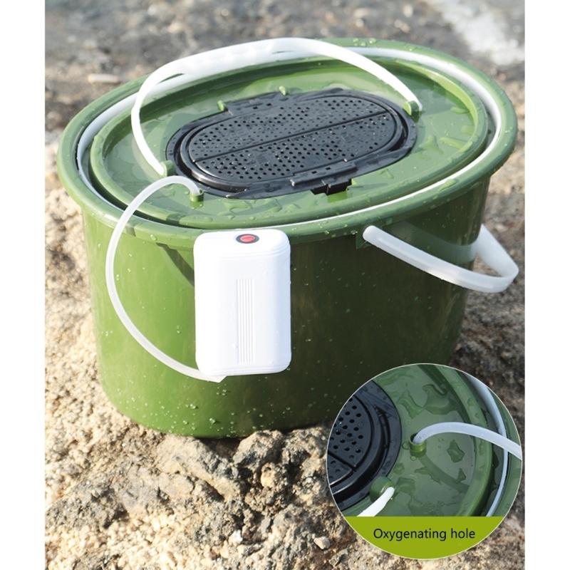 Carps Fishing Bucket Breathable Meshes Live Fish Box With Separate Handle Double Layers Permeable Grid Live Fish Bucket