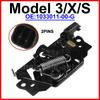 For Tesla Model 3 X S 2017 2018 2019 2020 1033011-00-G Bonnet Hood Lock Latch Car Metal Closing The Hood Car Block Catch