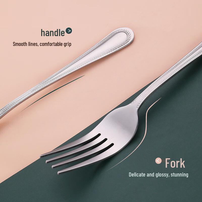 RuHan Beaded Stainless Steel Dinner Knife Set