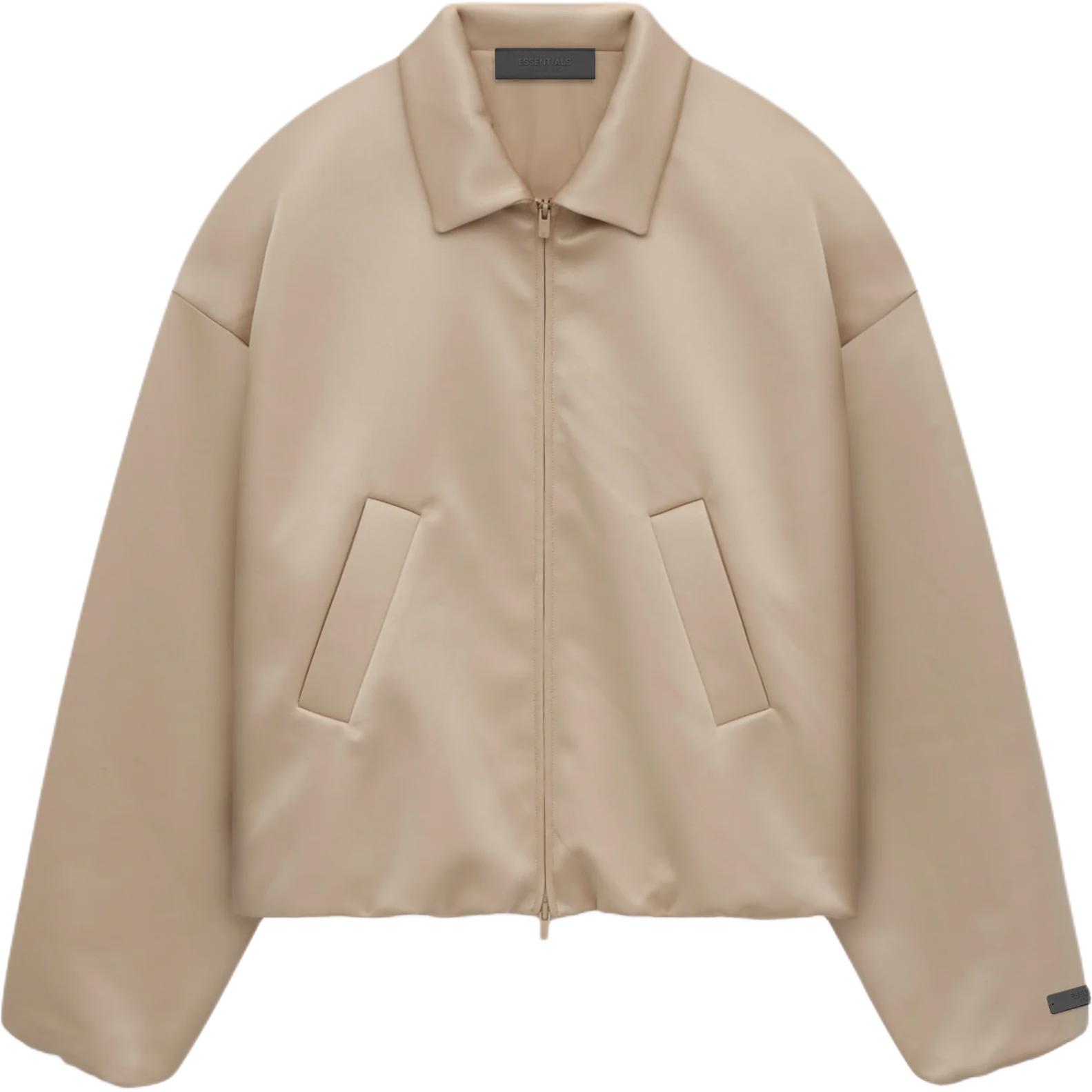 

Fear of God Куртка-бомбер из нейлона Essentials Satin Desert Sand, женская верхняя одежда, загар 202HO245397FW L