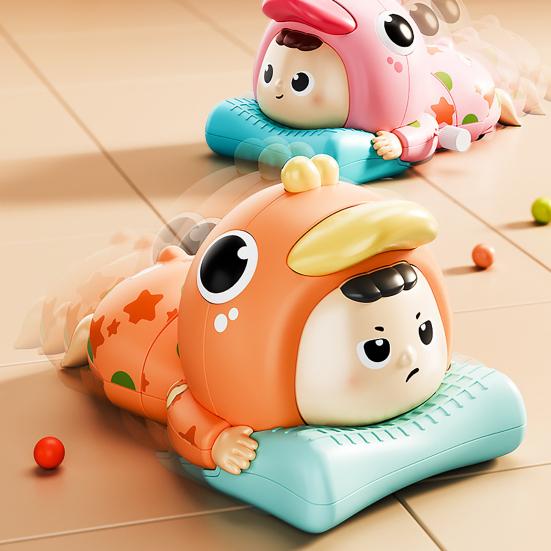 Wind-up Animal Clothes Baby Toy Toddlers Crawling Learning Clockwork Toy Educational Cartoon Babies Interactive Toy Boys Girls Gift