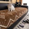 Geometry Pattern Chenille Non-Slip Sofa Cover All-Season Durable Dustproof Anti Cat Scratch Backrest And Armrest Towels