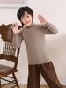 Premium Kinder Pullover aus reinem Kaschmir - Halber Stehkragen, Warmer Herbst/Winter Strick für Jungen und Mädchen