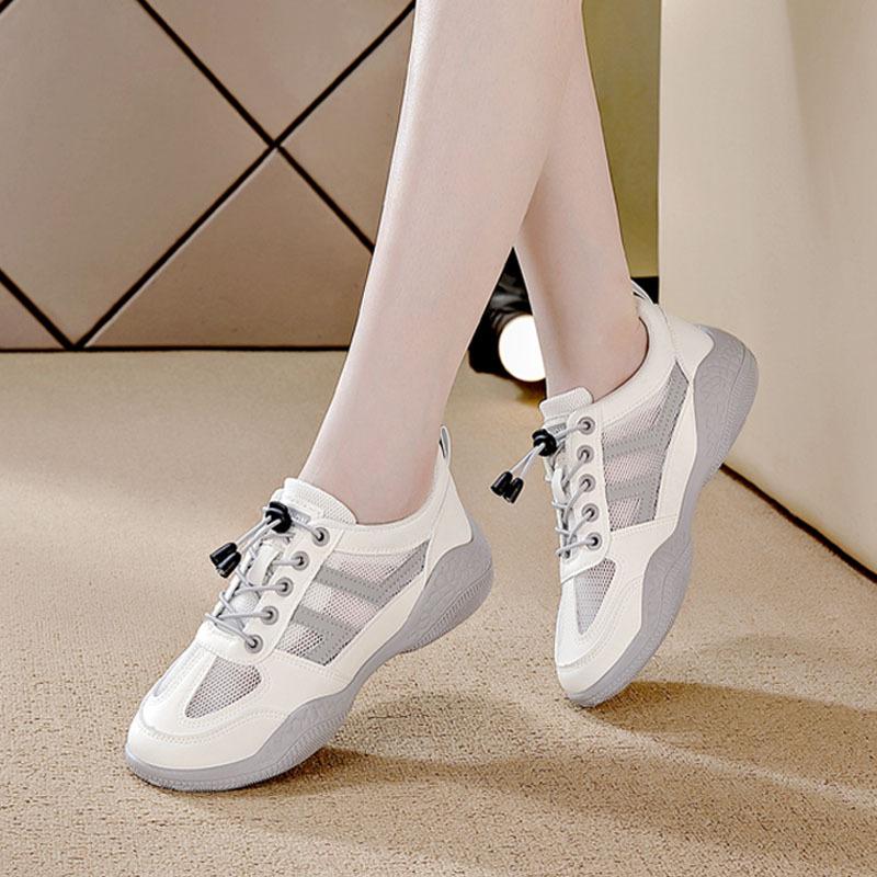 

New thin soft-faced little white shoes breathable 2025 summer versatile driving soft-soled flat shoes casual women s shoes 40