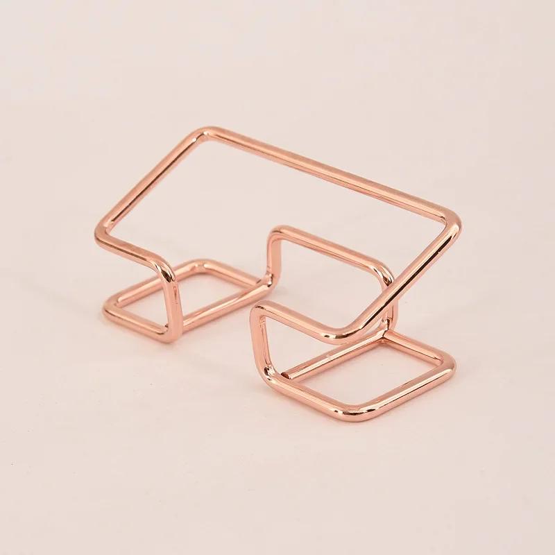 Držák na karty Creative Stolní držák na karty Organizér na karty Kancelářské držáky Kancelářských pomůcek pro domácnost Creative Hollow Metal