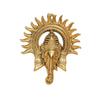 Metal Ganesha Ji Statue,Ganpati Wall Hanging Sculpture Lord Ganesh Idol Lucky Feng Shui Wall Decor Your Home,
