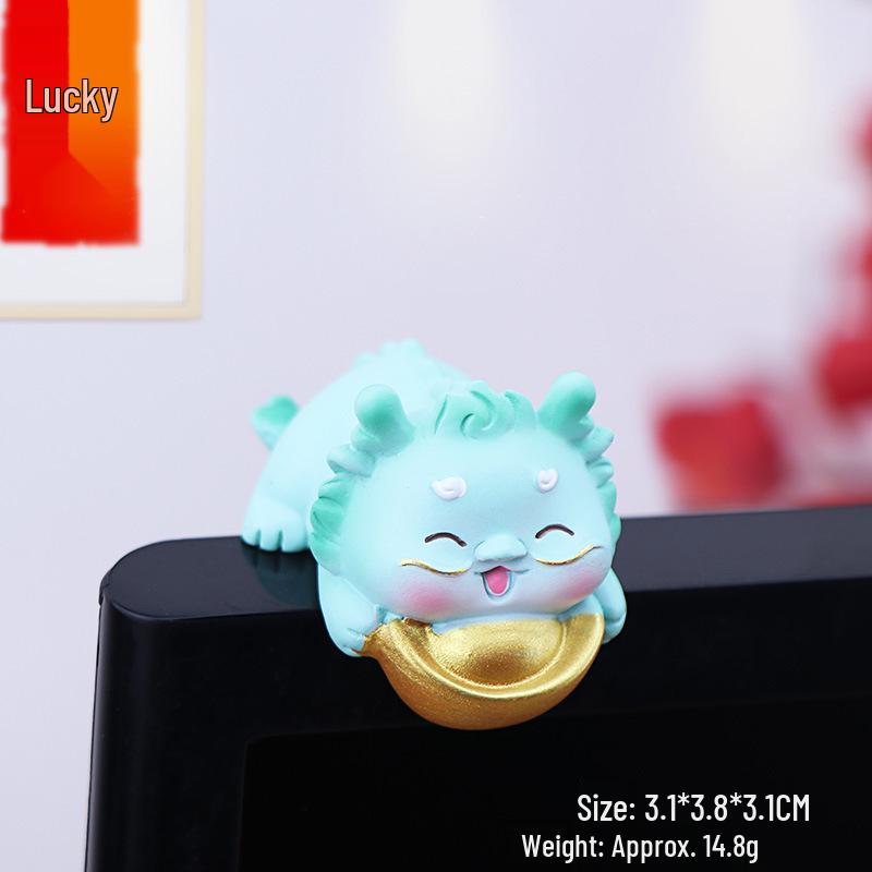 Little Dragon Ornament for Desktop, Car Rearview Mirror, and Center Console Decoration