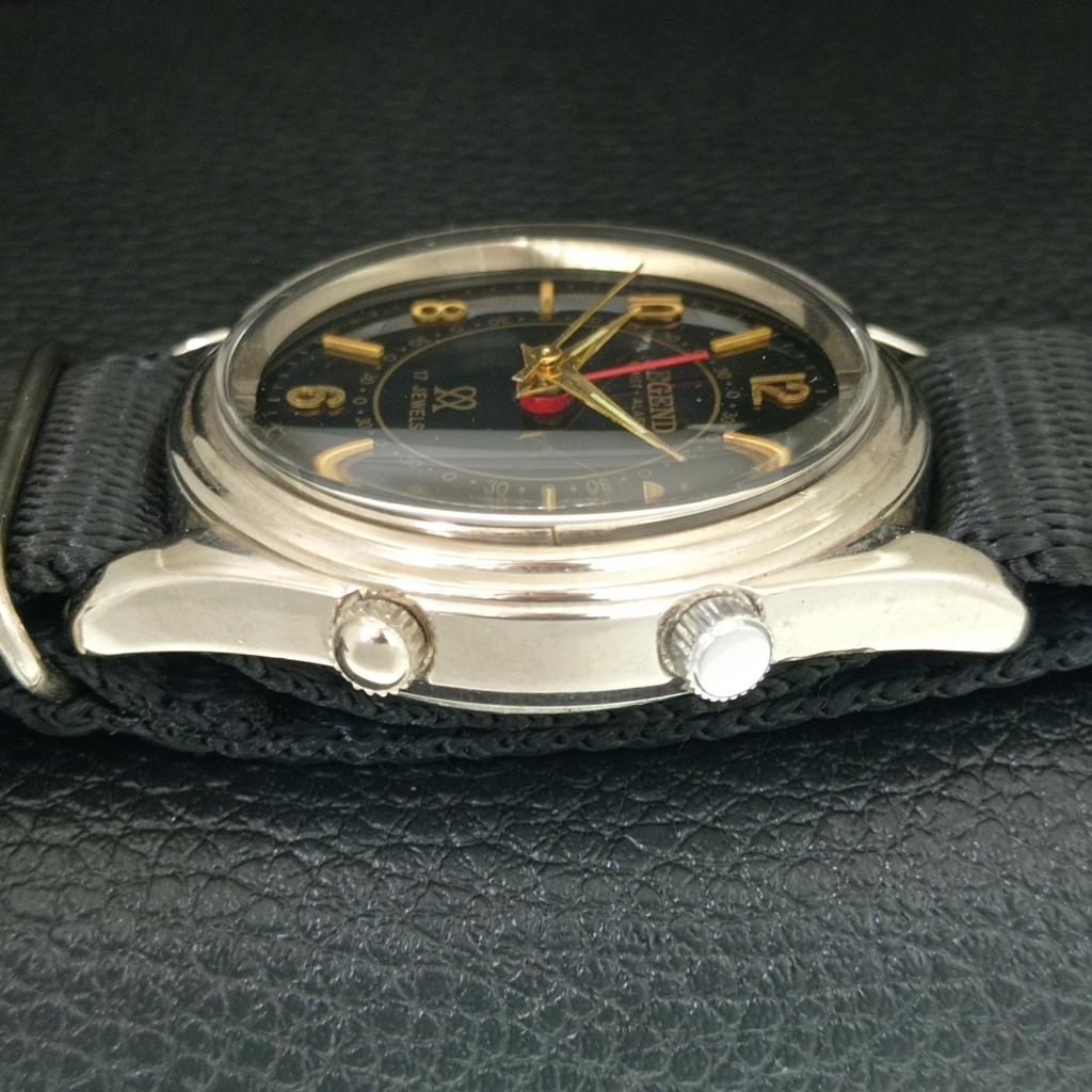 VINTAGE LEGEND MANUELL AUFZIEHBAR SCHWEIZER HERREN ÜBERHOLTE WEckerUHR a707501-1