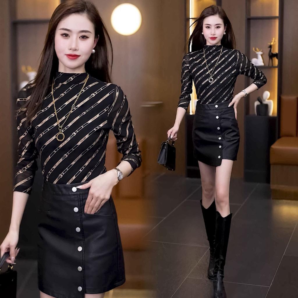 Fashionable and Versatile Autumn Base Shirt for Women