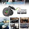 83W Max Phone Charger Socket 45W PD+QC3.0 Fast Charging 22.5W Dual USB+Type C Outlet 3 Ports Power Adapter Waterproof 12V-24V