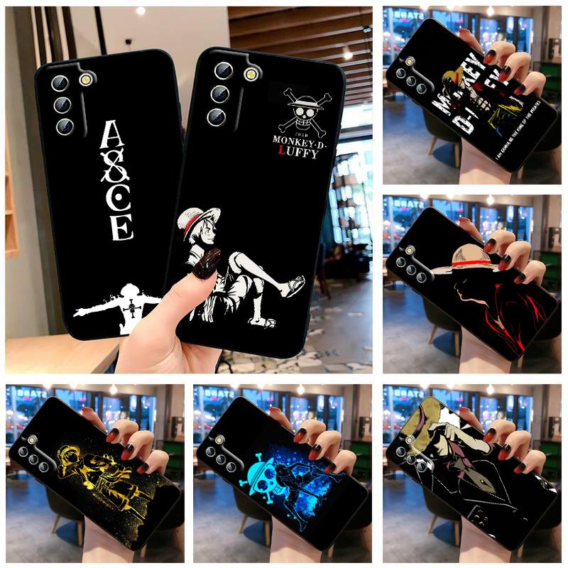 

Cartoon O-Ones Pieces Black Phone Case For Samsung S23 S22 S21 S20 S10 S8 Note 20 A9 A73 A71 A53 A33 Ultra Plus FE Black