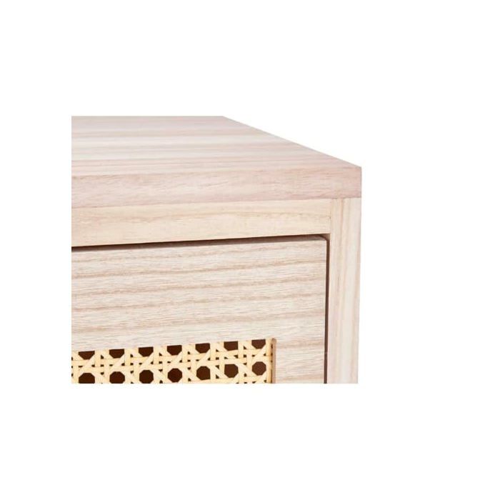 Commode en rotin naturel - Gift Decor - 40x58x29 cm - 3 tiroirs - Léger - Naturel - Décoratif