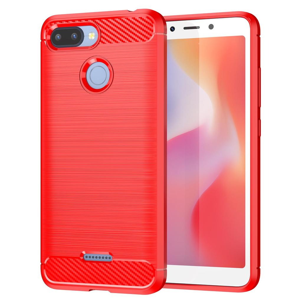 Für xaomi redmi 6 6a 7 7a Fall Carbon fiber Abdeckung Für xiaomi redmi 6 7 pro Stoßfest Telefon Fällen Langlebig flex Bumper Haus