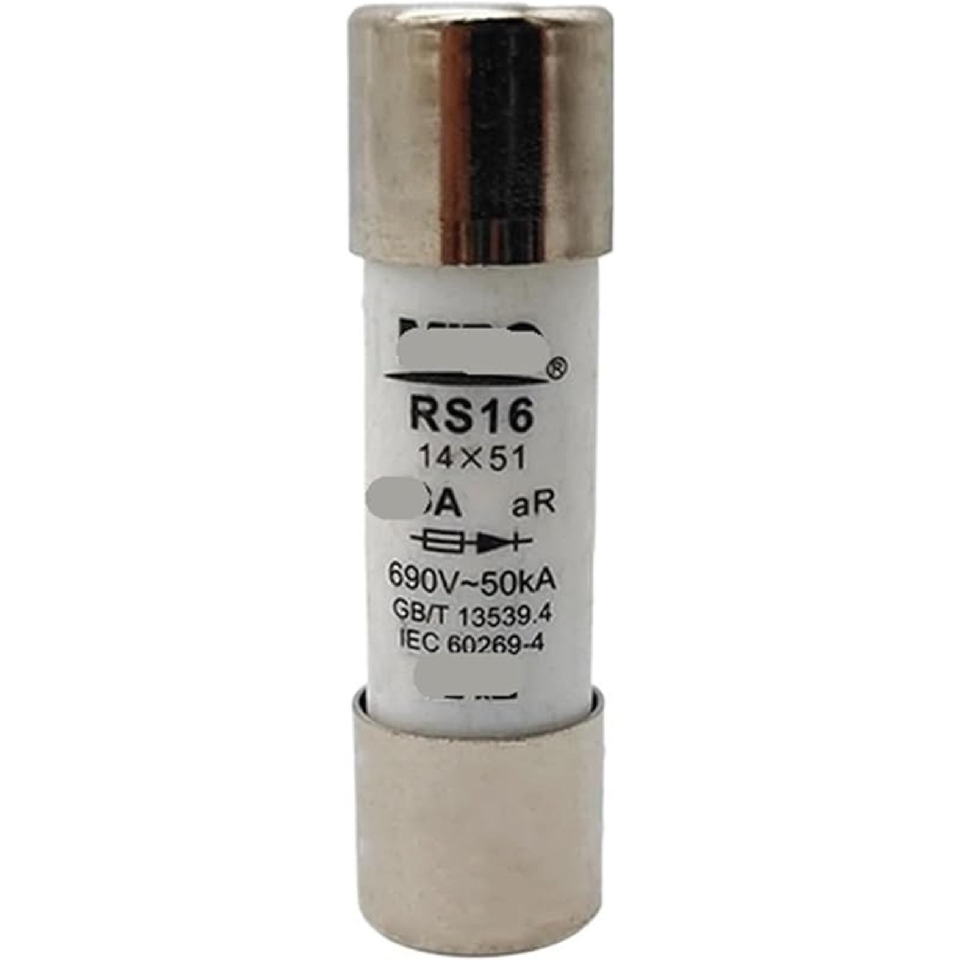 

RS16 690V 14 * 51 aR 10A 16A 20A 25A 32A 40A 50A 63A швидкий запобіжник(63A) 63A