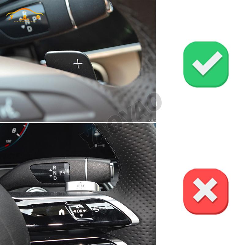 Shift Paddle Carbon Fiber Steering Wheel DSG For Mercedes Benz A B M E Class W176 W212 CLA GLA DSG Gear Shift Paddle