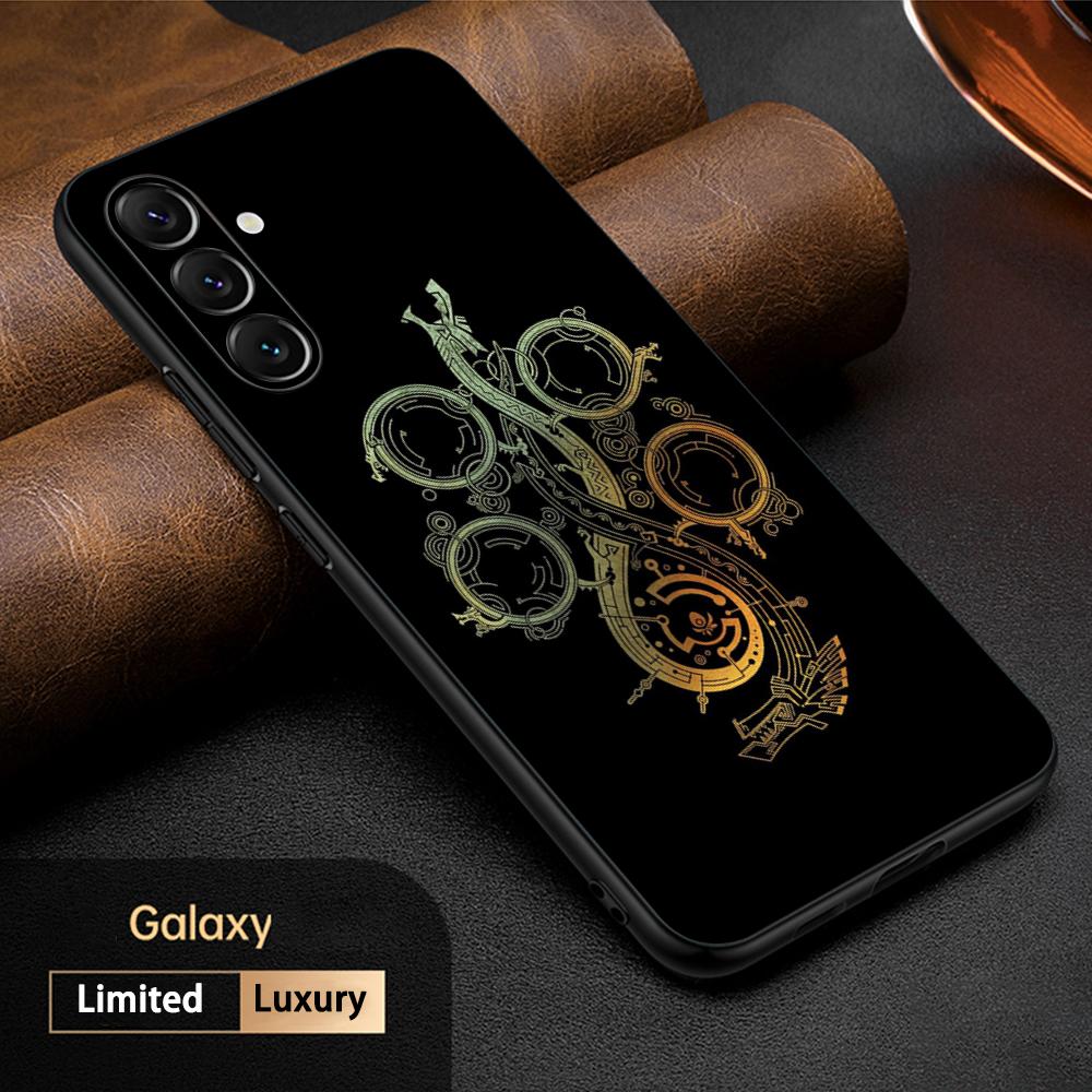 

Monster hunter game logo design Phone Case For Samsung Galaxy S25 S24 S23 S22 S21 S20 Plus Ultra Note20 Soft Black Samsung S20