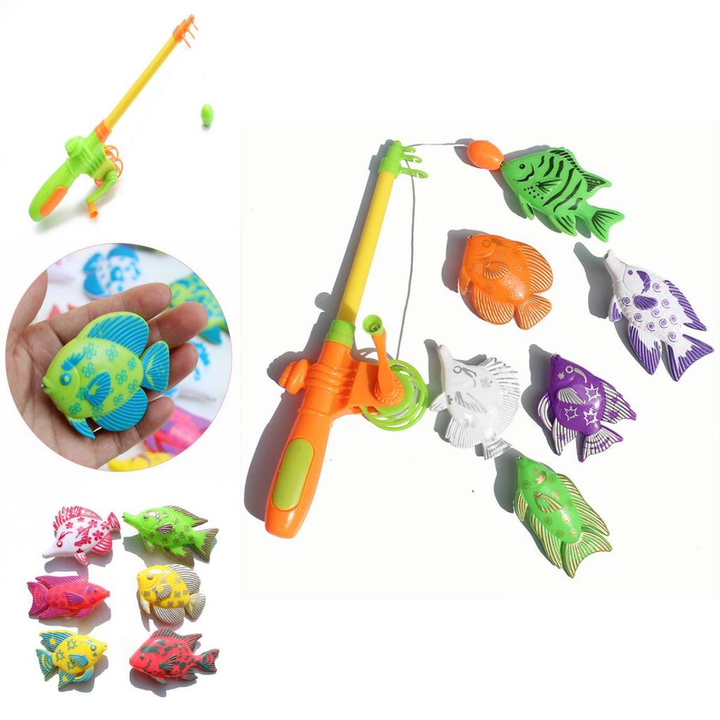 Magnetic Fishing Toy Set For Kids Summer Fun Durable Plastic Interactive Play