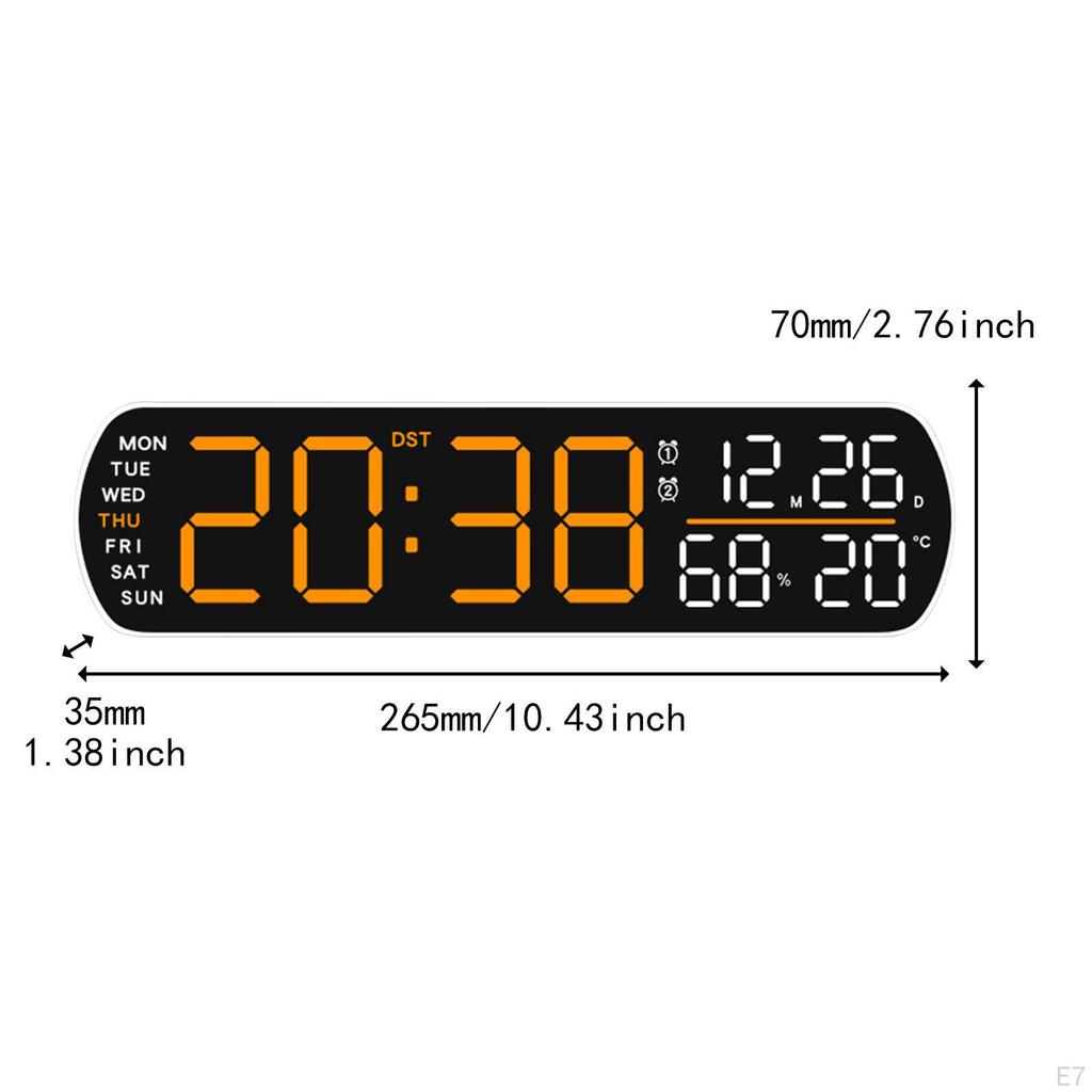 Digital Alarm Clock Desk Clocks Multifunctional Practical Modern LED Display for Table
