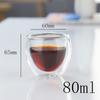 Tazza di vetro Tazza di vetro borosilicato ad alta resistenza a doppia parete Tazza di tè Latte Succo Vino Caffè Acqua Tazza Bar Drinkware Regalo