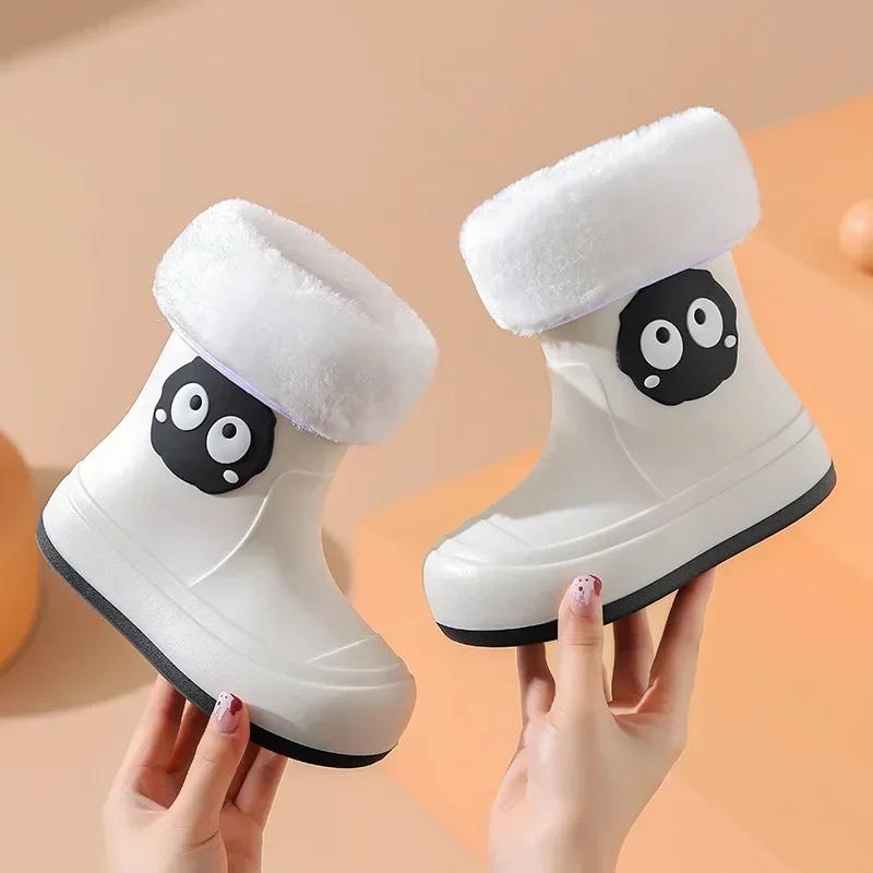 Fashion New Toddler Kids Rain Boots Children Cartoon Rain Boot Cartoon Cute Shoes for Boys Girls Waterproof EVA Non Slip Short Boots
