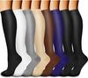 Unisex Cross-Border Compression Socks - Perfect for Sports, Running, Yoga; Knee-High, Calf-Length; Leg Slimming.