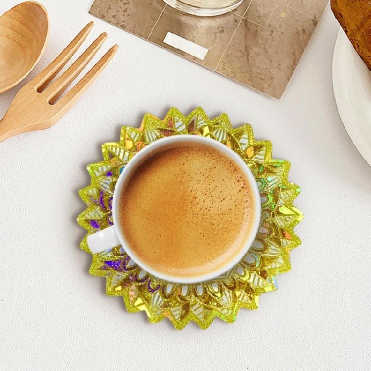 Cup Mat Silicone Mold for Epoxy Resin Crafts Coaster Silicone Mold for Office