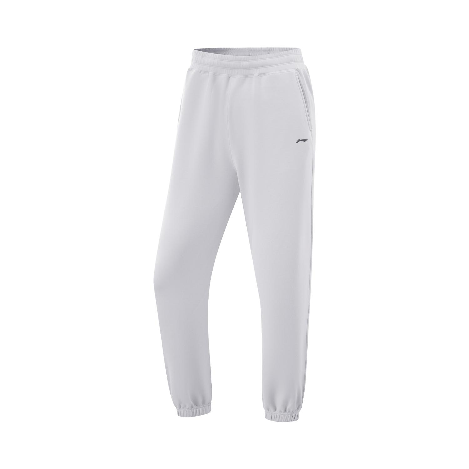 

Li-Ning Comfortable Casual Simple High-Waisted Loose Fit Knit Sports Pants Women bottoms Light-Gray AKLV182-4 S