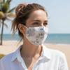 Rosenmuster Augenschutz-Gesichtsmaske UV-blockierend Damenmaske Sonnenschutzmaske für Damen Mädchen