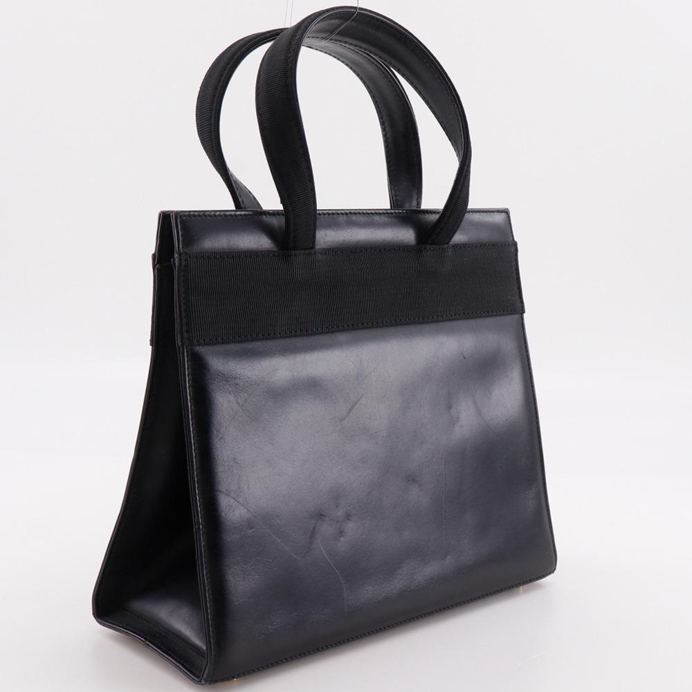 Salvatore Ferragamo Vara ribbon Handbag BA21 4178 2WAYShoulder black Calfskin Women Used