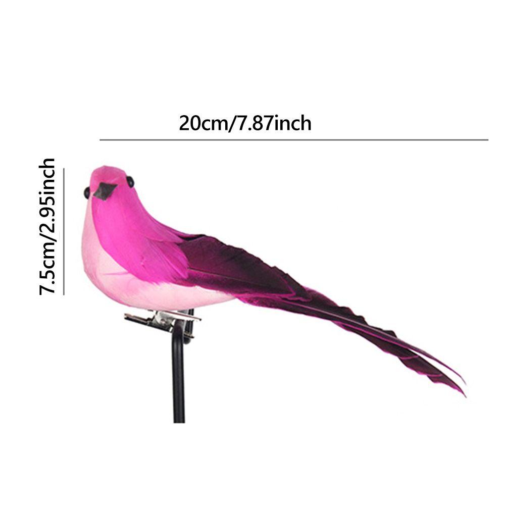 Multicolor Simulation Bird Foam Miniature Landscape Artificial Bird Model Photo Props Lawn Ornament Faux Bird Figurine