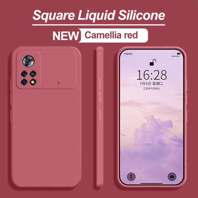 

Poco M4 M 4 Pro Pocom4 Pro Чехол квадратный жидкий силиконовый чехол для телефона Xiaomi Poco M4 Pro 4g 5g Poco M 4 Pro Pocom4 Pro Poco M4 Pro 5G