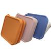 Mini Silicone Square Coin Purse Solid Color Small Item Bag Cute   Men