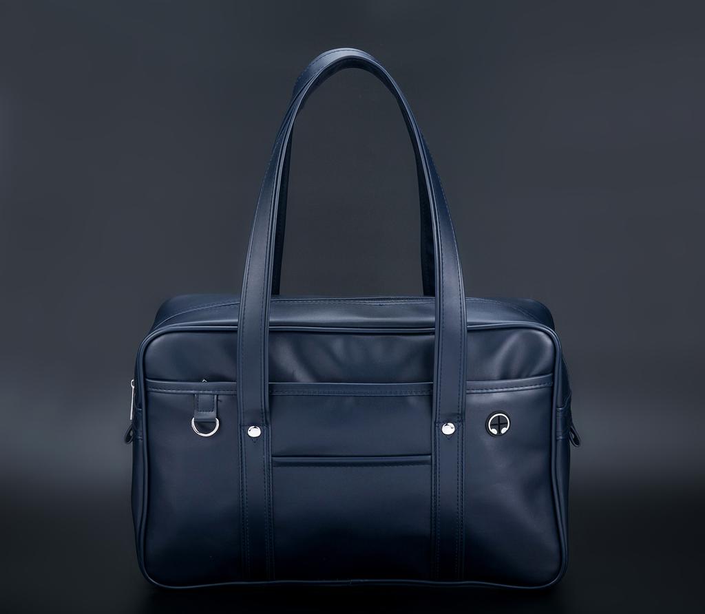 Student JK Handbag Waterproof PU Leather Single Shoulder Uniform Bag for Men And Women Official Document Commuter Bag