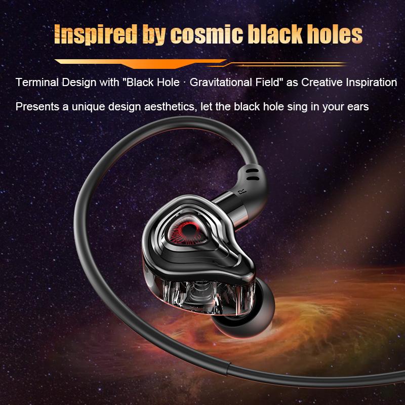 Gaming Headphones with Dual Mics Type C&3.5mm In-ear Earphones Surround Sound Gamer Headsets with HD Mic Handsfree for Samsung